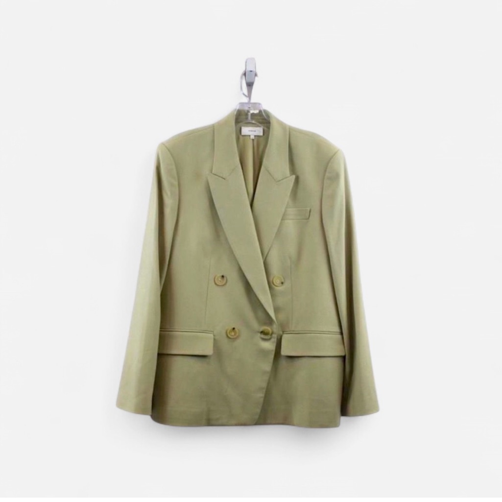 Vince Blazer Beige Pea Size 14 ($565) Womens Blazer Coat Size 14 New With Tags